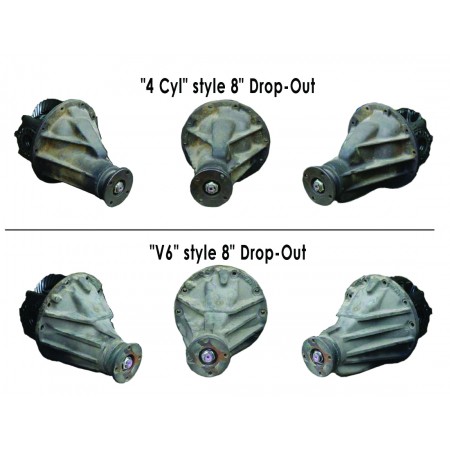 Визуально отличие редукторов ("4 Cyl" style 8" Drop-Out) И ("V6" style 8" Drop-Out)