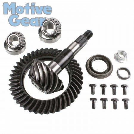 Dana 35; 3.07 Ratio; 43-14 Teeth; Std.; Kit Incl. Gasket/Ft./Rr. Pinion Bearings/Ring Gear Bolts/Seal/Shims/Nut/Washer/Slinge/Baffle