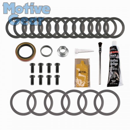 Incl. Pinion-Carrier Shims/Pinion Nut/Ring Gear Bolts/Gear Marking Compound/Pinion Seal/Crush Sleeve/Brush/Gasket-RTV; AMC 20