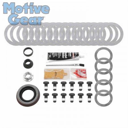 9.75 in (12 Bolt); Late Model; Incl. Pinion-Carrier Shims, Pinion Nut, Ring Gear Bolts, Gear Marking Compound, Pinion Seal, Crush Sleeve, Brush, Gasket-RTV