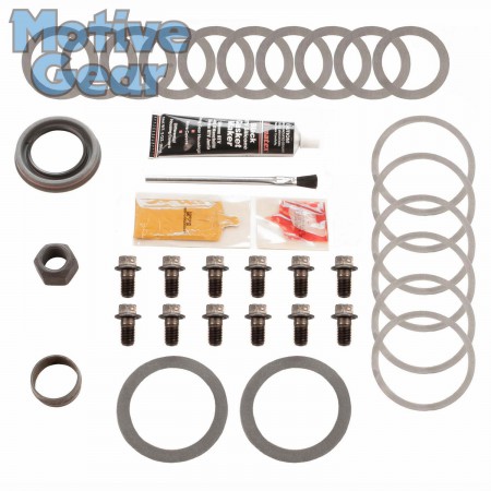 9.25 in; Incl. Pinion-Carrier Shims, Pinion Nut, Ring Gear Bolts, Gear Marking Compound, Pinion Seal, Crush Sleeve, Brush, Gasket-RTV