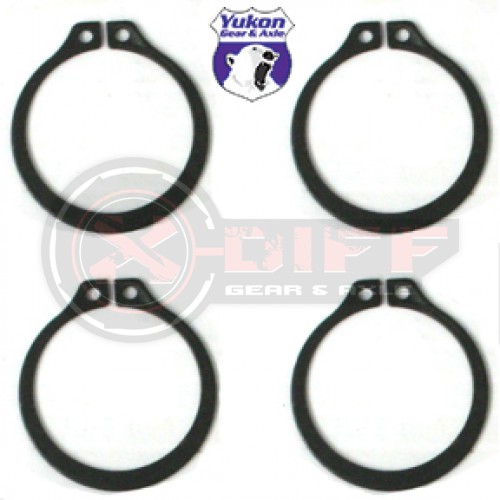 (4) Full Circle Snap Rings, fit 297X U-Joint with aftermarket axle.