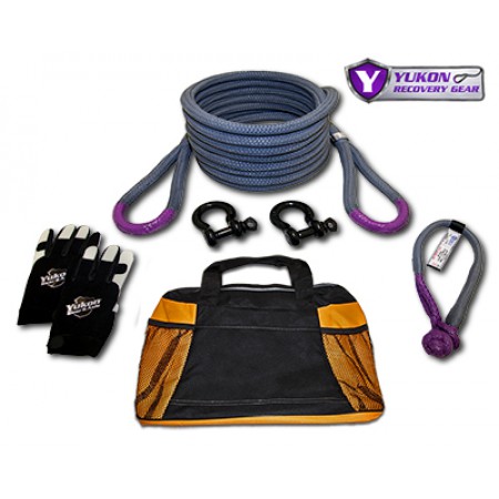 Yukon recovery gear kit with 7/8" kinetic rope