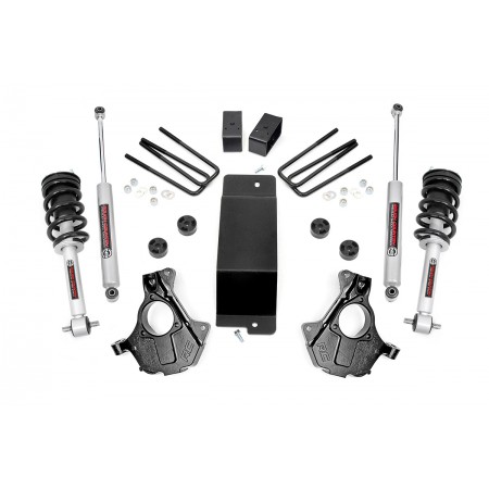 3.5in GM Suspension Lift | Knuckle Kit w/ Struts (14-18 1500 PU 4wd | Cast Steel)