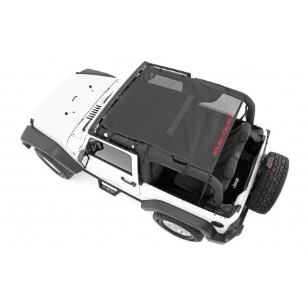 Jeep Wrangler JK Mesh Bikini Top Plus (07-18 2-Door | Black) Jeep Wrangler JK Mesh Bikini Top Plus (07-18 2-Door | Black)