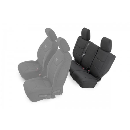 Jeep Neoprene Rear Seat Cover | Black [13-18 Wrangler JK Unlimited]
