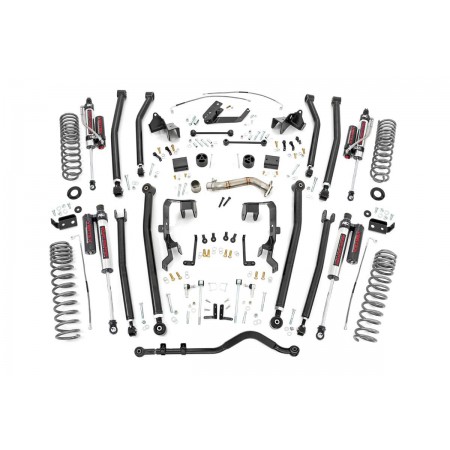 4in Jeep Long Arm Suspension Lift Kit w/ Vertex Adjustable Reservoir Shocks (12-18 Wrangler JK | 2-door)