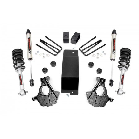 3.5in GM Suspension Lift | Knuckle Kit w/ Struts & V2 Monotube (14-18 1500 PU 4wd | Aluminum & Stamped Steel)