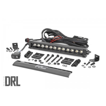 12-inch Cree LED Light Bar - (Single Row | Black Series w/ Cool White DRL)