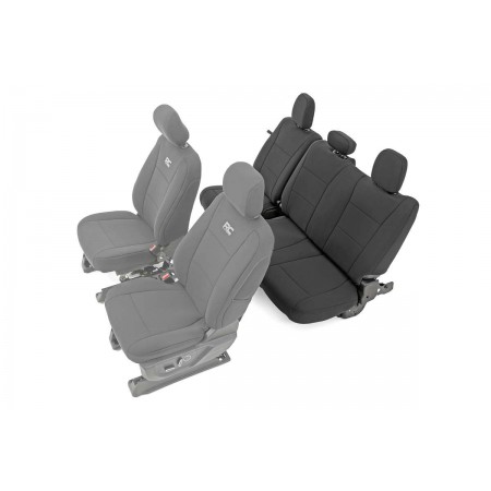 Ford Neoprene Rear Seat Cover | Black [15-20 F-150 XL, XLT]