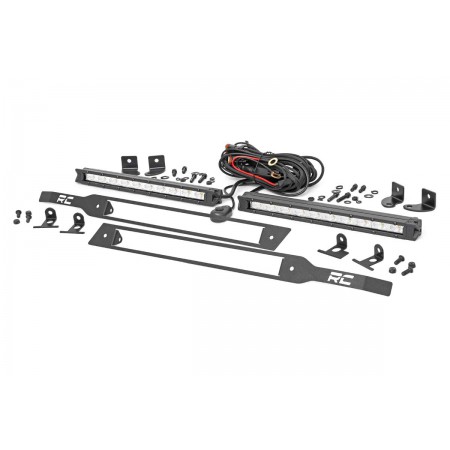 Chevy Dual 10in LED Grille Kit | Chrome Series (19-20 Silverado 1500) Chevy Dual 10in LED Grille Kit | Chrome Series (19-20 Silverado 1500)