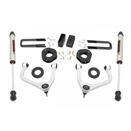 3.5in Suspension Lift Kit w/ Forged Upper Control Arms & V2 Shocks (19-20 GMC 1500 PU 4WD/2WD)