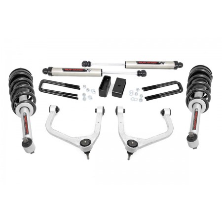 3.5in Suspension Lift Kit w/ Forged Upper Control Arms, Loaded Struts & V2 Shocks (19-20 GMC 1500 PU 4WD/2WD)