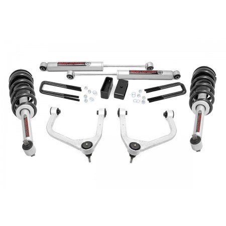 3.5in Suspension Lift Kit w/ Forged Upper Control Arms & Loaded Struts (19-20 Chevy 1500 PU 4WD/2WD)