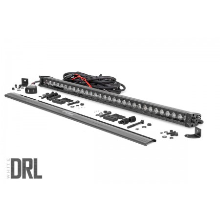 30-inch Cree LED Light Bar - (Single Row | Black Series w/ Cool White DRL)