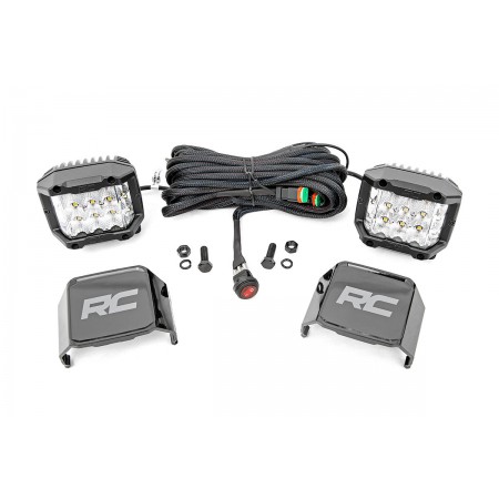 3-inch Wide Angle OSRAM LED Lights - (Pair)