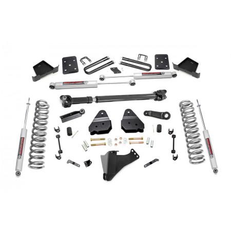 6in Ford Suspension Lift Kit (17-19 F-250/350 4WD w/ Front Drive Shaft | Diesel | 4in Axle | w/o Overloads)