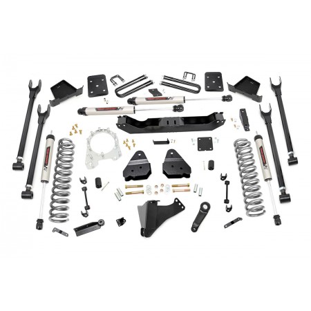 6in Ford 4-Link Suspension Lift Kit w/V2 Shocks (17-19 F-250/350 4WD | Diesel)