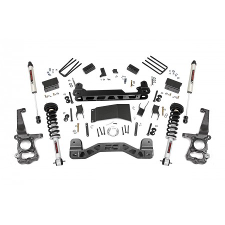 4in Ford Suspension Lift Kit | Lifted Struts 7 V2 (15-20 F-150 4WD)