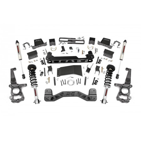 6in Ford Suspension Lift Kit | Lifted Struts & V2 Shocks (15-20 F-150 4WD)