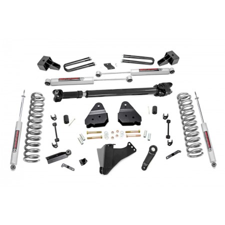 4.5in Ford Suspension Lift Kit w/ N3 Shocks & Front Driveshaft (17-19 F-350/450 4WD | Diesel Dually)
