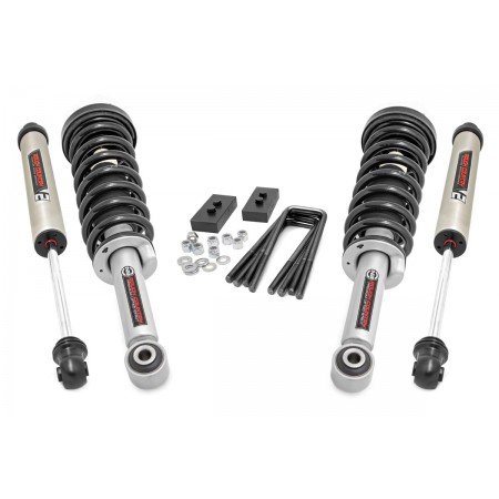 2in Ford Leveling Lift Kit | Lifted Struts & V2 Shocks (09-13 F-150)