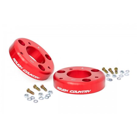 2in Ford Leveling Billet Strut Extensions (14-20 F-150 | RED)