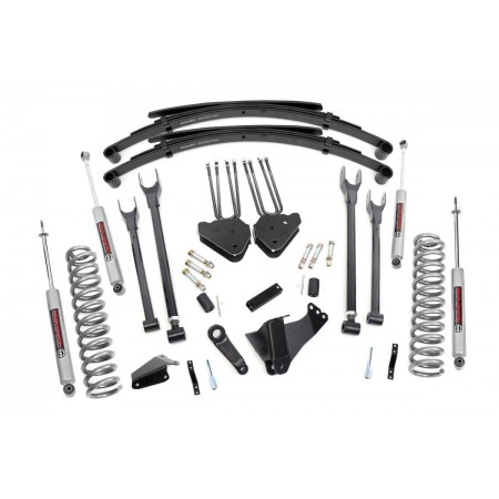 8in Ford 4-Link Suspension Lift System w/N3 Shocks (05-07 F-250/350 4WD | Diesel)