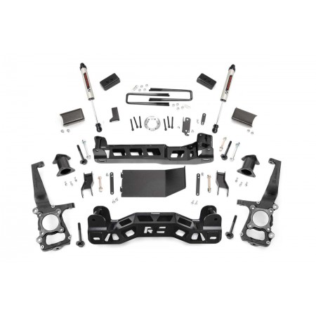 4in Ford Suspension Lift Kit | Strut Spacers w/ V2 Shocks (09-10 F-150 4wd)