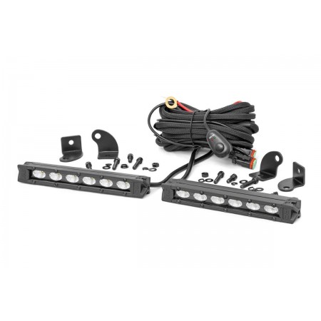6-inch Slimline Cree LED Light Bars (Pair | Black Series)