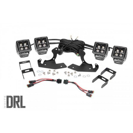 Chevrolet LED Fog Light Kit | Black Series w/ White DRL (11-14 Silverado HD)