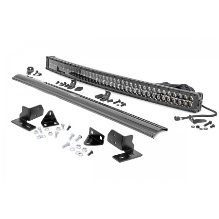 Ford 40-inch Curved LED Light Bar Bumper Kit | Black Series w/ White DRL (11-16 F-250 Super Duty)