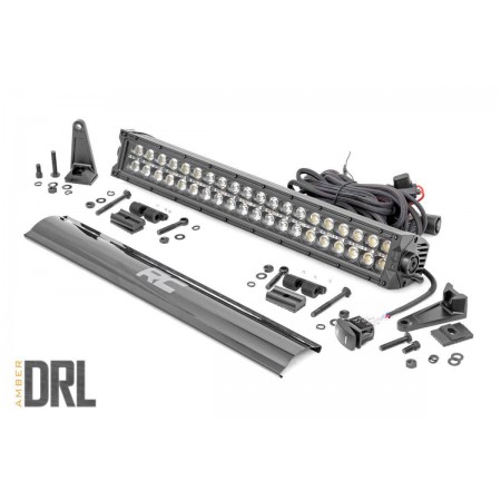 20-inch Cree LED Light Bar - (Dual Row | Black Series w/ Amber DRL)