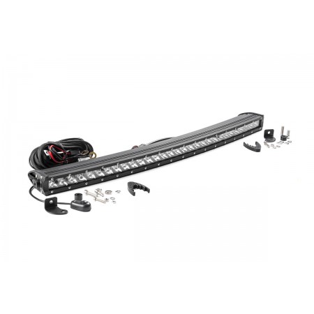 30-inch Curved Cree LED Light Bar - (Single Row | Chrome Series)