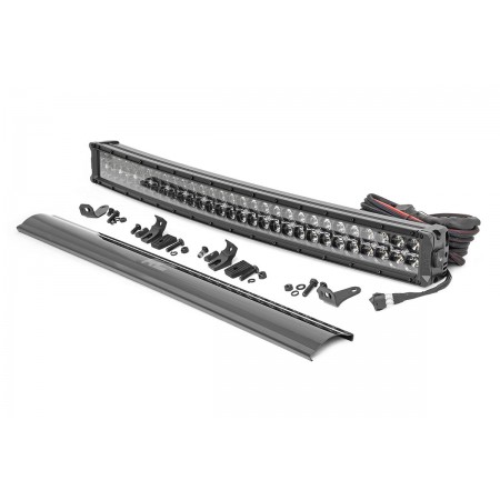 30-inch Curved Cree LED Light Bar - (Dual Row | Black Series w/ Cool White DRL)