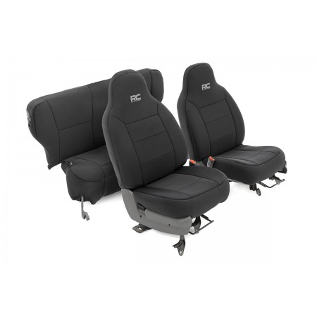 Jeep Neoprene Seat Cover Set | Black [84-96 XJ]