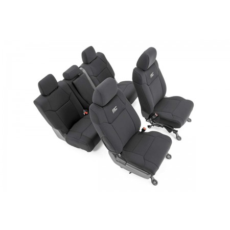 Toyota Neoprene Front & Rear Seat Covers (14-20 Tundra | Crew Cab)