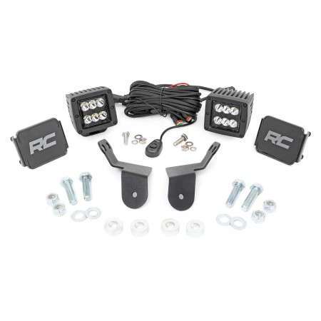 Honda Dual LED Cube Kit | 2in Black Series (16-20 Pioneer)