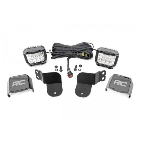 Polaris Dual LED Cube Kit - Black Series w/ 3in Osram Wide Angle LED (16-20 General) Polaris Dual LED Cube Kit - Black Series w/ 3in Osram Wide Angle LED (16-20 General)