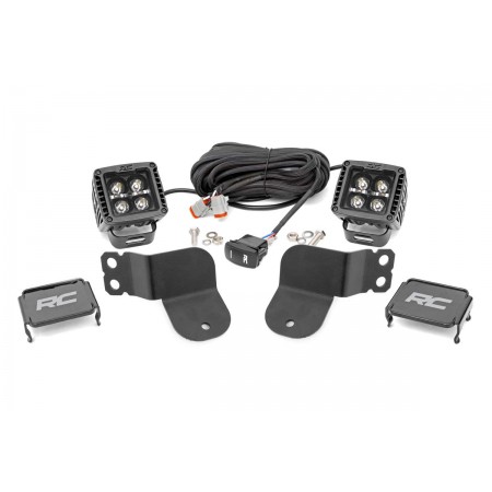 Polaris Dual LED Cube Kit - Black Series w/ Amber DRL (16-20 General) Polaris Dual LED Cube Kit - Black Series w/ Amber DRL (16-20 General)