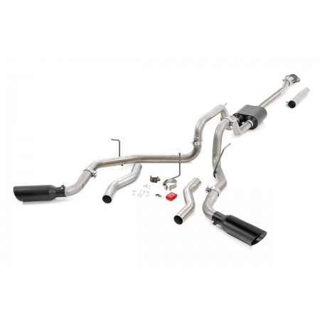 Dual Cat-Back Exhaust System w/ Black Tips (09-14 F-150 | V8 - 4.6L, 5.0L, 5.4L)
