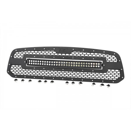 Dodge Mesh Grille w/30in Dual Row Black Series LED (13-18 Ram 1500)