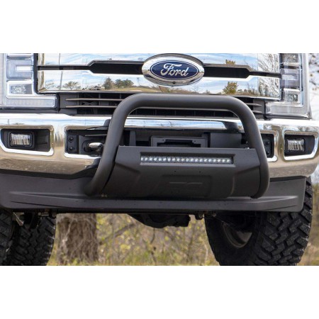 Ford 17-20 F-250 Bull Bar w/LED Light Bar (Black)