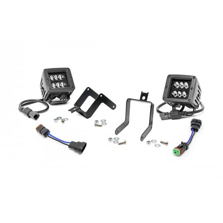 Ford 2-inch Cree LED Fog Light Kit (Black Series | 11-16 F-250/350)