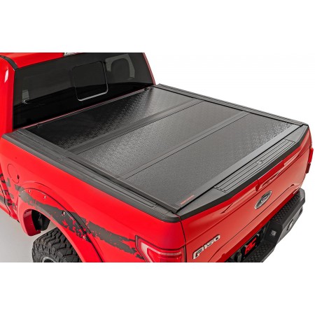 Toyota Low Profile Hard Tri-Fold Tonneau Cover (02-19 Tundra | 5.5' Bed W/ Factory Cargo Management System)