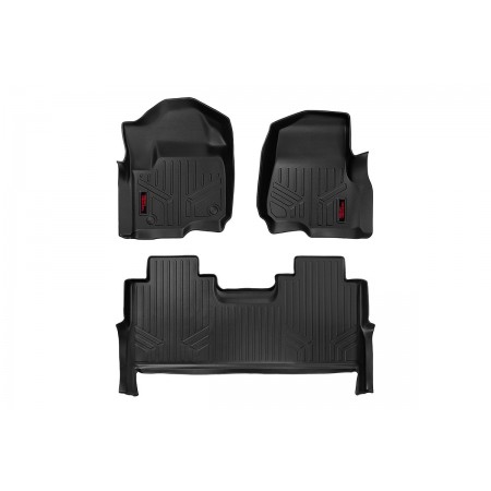Heavy Duty Floor Mats [Front/Rear] - (17-20 Ford Super Duty Crew Cab | Bucket Seats)