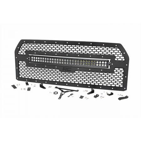Ford Mesh Grille w/30in Dual Row Black Series LED (15-17 F-150)
