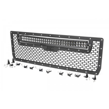 GMC Mesh Grille w/30in Dual Row Black Series LED (14-15 Sierra 1500)