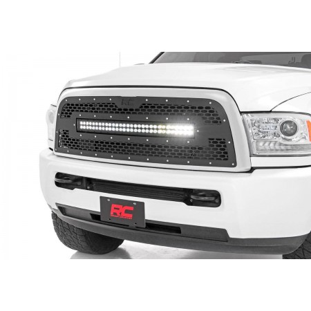 Dodge Mesh Grille w/30in Dual Row Black Series LED (13-18 Ram 2500/3500)