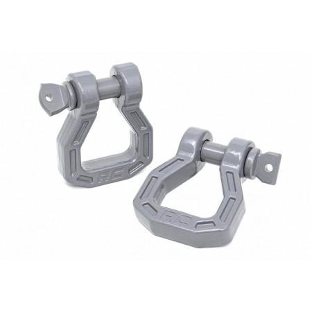 Forged D-Ring Set [Gray, Pair]